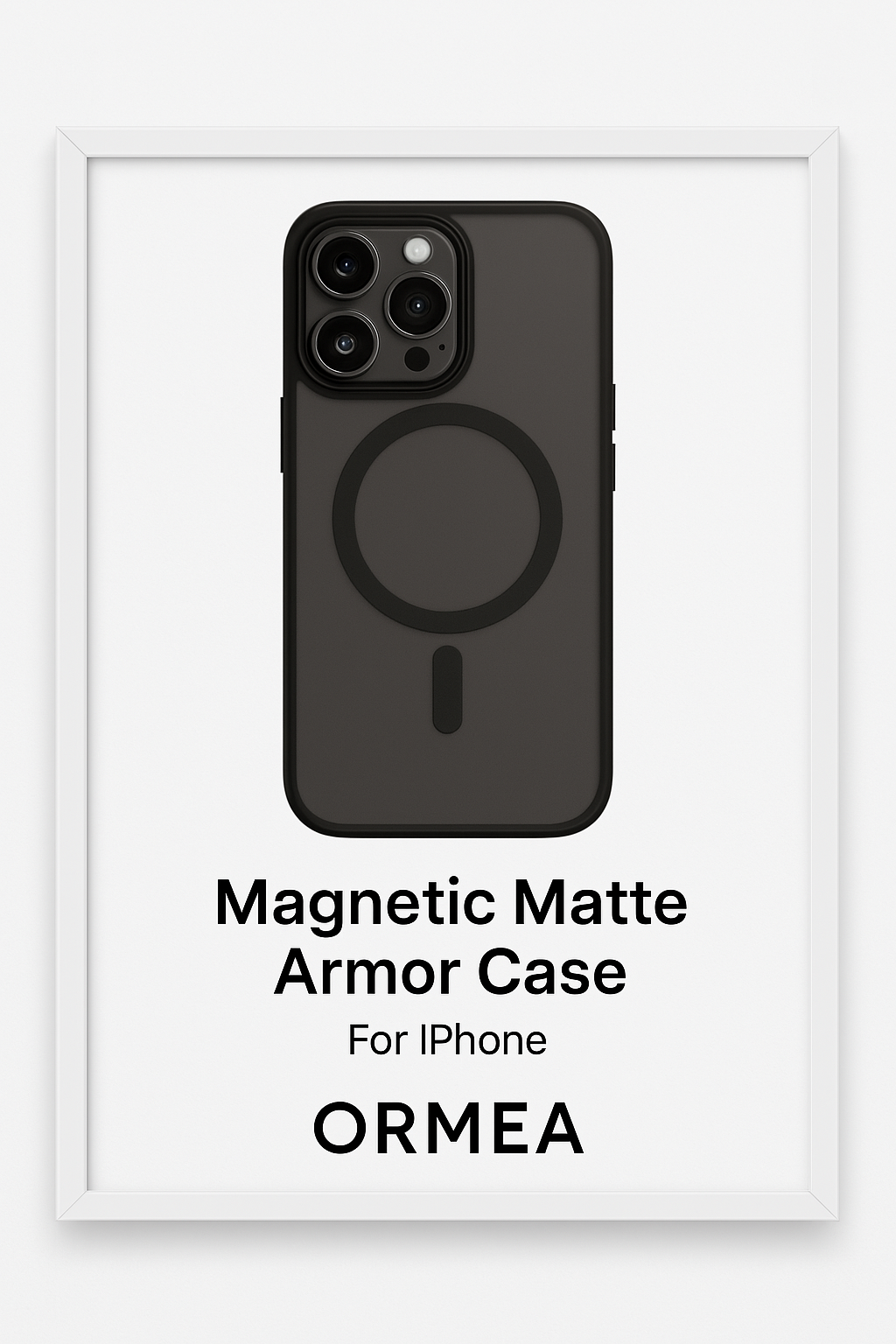 ORMEA Magnetic Armor Case – Magsafe Matte iPhone Cover 12-14