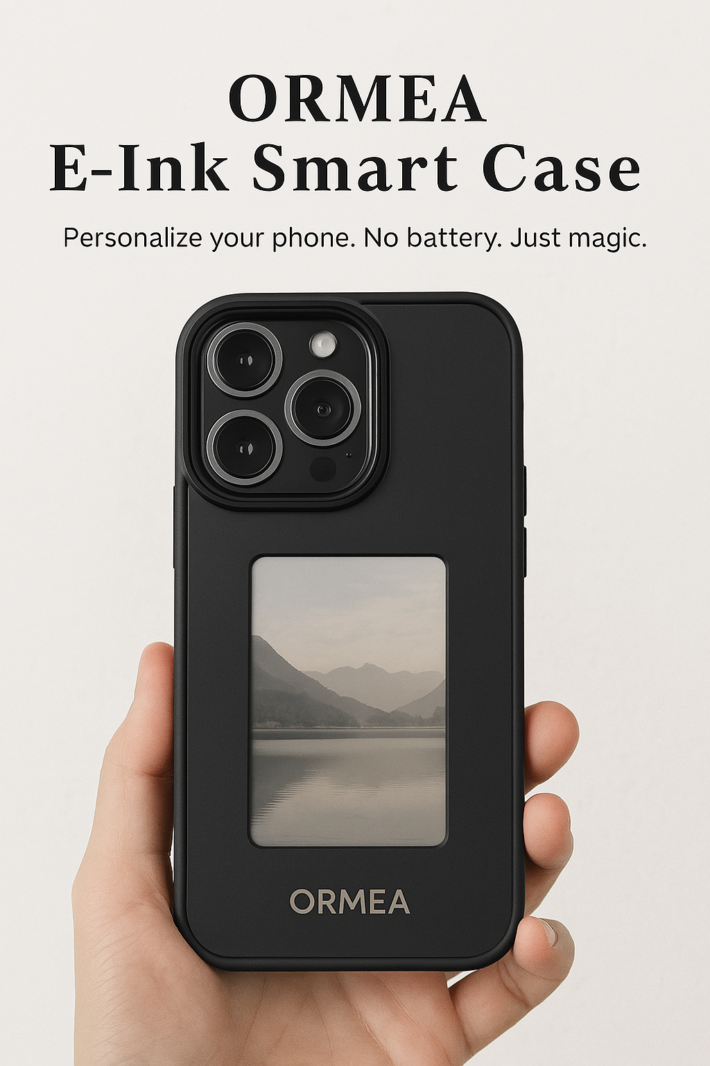 ORMEA NFC E-Ink iPhone Case – Battery-Free Display Case ORMEA NFC E-Ink