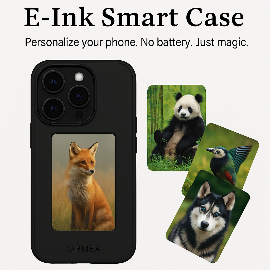 ORMEA NFC E-Ink iPhone Case – Battery-Free Display Case ORMEA NFC E-Ink