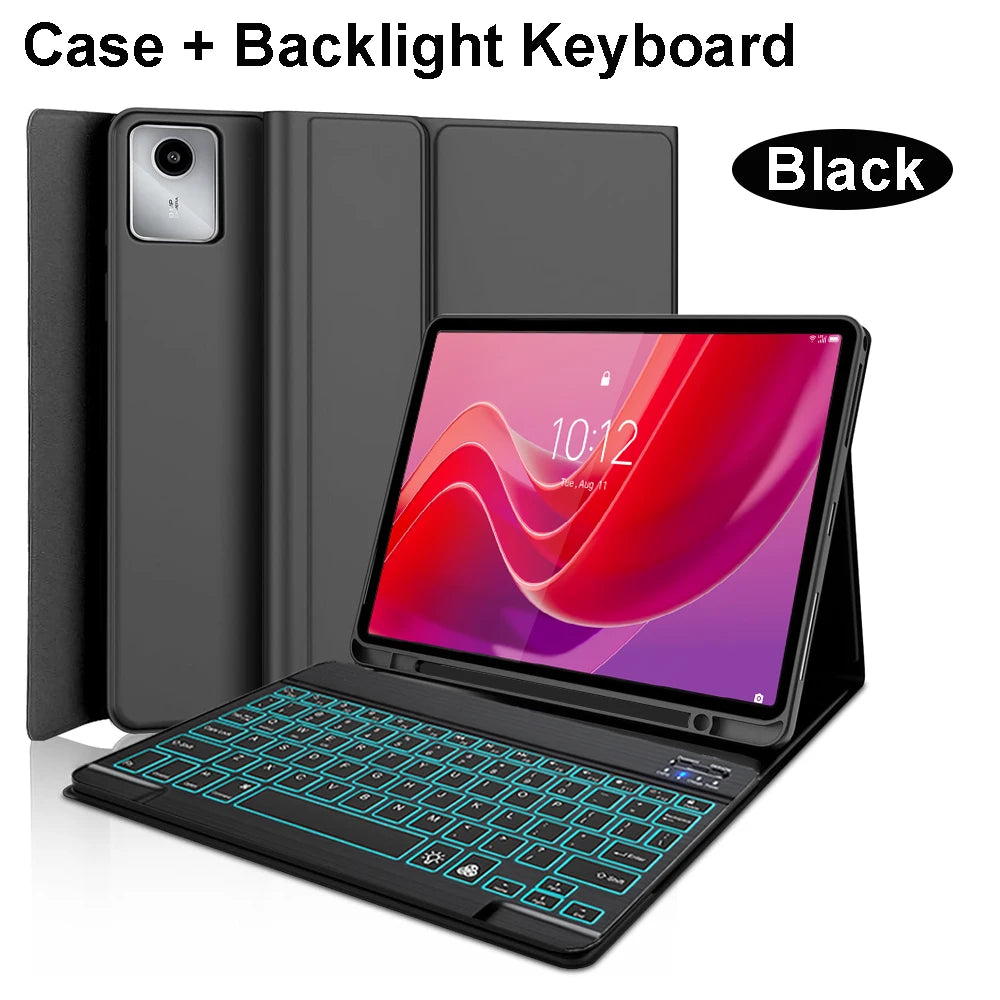 Case for Lenovo Tab M11 11inch,Bluetooth Keyboard cover for Xiaoxin Pad 11 in 2024/2025,for Lenovo Idea Tab 11 Smart Stand Cover