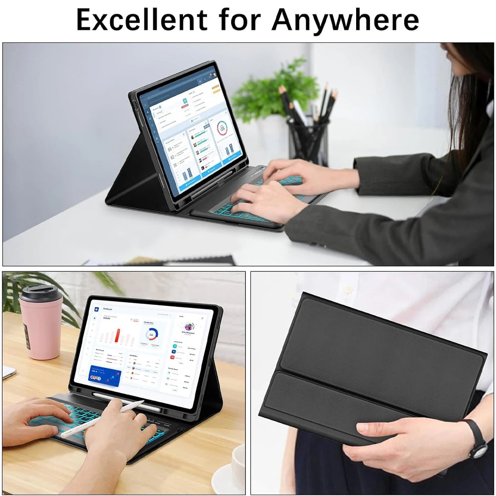 Case for Lenovo Tab M11 11inch,Bluetooth Keyboard cover for Xiaoxin Pad 11 in 2024/2025,for Lenovo Idea Tab 11 Smart Stand Cover